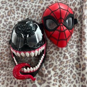 Venom and Spider-Man masks